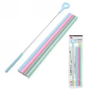 실리콘 스트로우 클리너 세척솔 빨대 청소도구
