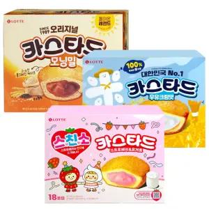 카스타드 스트로베리요거트 378g+카스타드 모닝밀 378g+카스타드 우유크림 414g