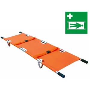학교 기관 휴대용 응급 환자이송 접이식 알미늄 구급용 들것 수동식운반 국산