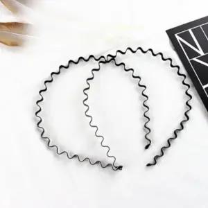 물결 세안 머리띠 스프링 헤어밴드 남자 철