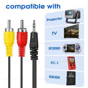 GB300/SF2000/FC 게임 콘솔용 와이어 AV 케이블 9.84ft/3M 호환 오디오 비디오 컴포지트 3 RCA 구리 액세서