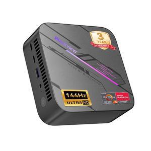 3년 보증이 제공되는 블랙뷰 MP100 미니 PC AMD 라이젠 7430U, 144Hz 4K 3 디스플레이 데스크톱 컴퓨터, 라데온 그래픽, 16GB RAM 512GB PCIE 3.0 SSD, Win 11 Pro, Wi-Fi 6/BT 5.2 가정/사무실/비즈니스용