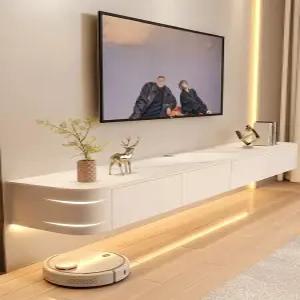 벽걸이 tv 선반 1.8m 거치대 다이 받침대 수납장 거실장 원목 서랍 벽선반 우드