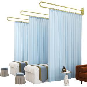 U자형 병원 커튼봉 골드 관리실 가림천 지지대 지지 잇템즈 100x230cm