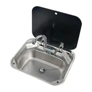 접이식 캠핑카 싱크볼 화장실 야채 개수대 싱크 미니 사각형 키트 덮개 간이