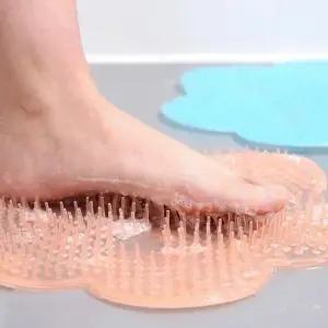 목욕 발브러쉬 세족 매트 미끄럼방지 샤워 발씻기용 다용도 흡착판 WFLMQ51