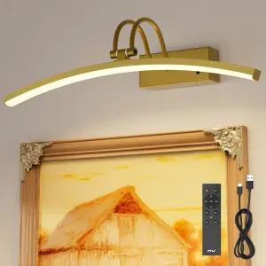 벽 배터리용 PAIHOME 그림 조명 작동 스마트 모션 센서가 장착된 충전식 원격 조광 및 타이머 회화 캔버스