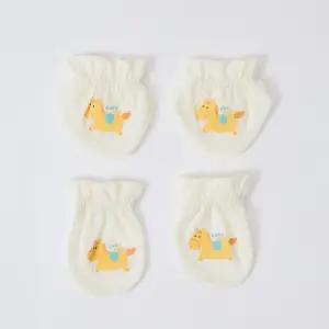 [달퐁]큐비앤맘 포니 메쉬 손 발싸개 세트 신생아 아기손발싸개