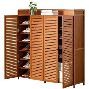 도어형 신발장 우산꽂이 수납 구두진열장 벤치형 내추럴