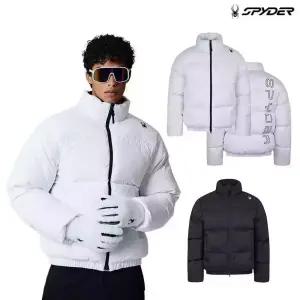 정품 스파이더 공용 백 로고 레터링 패딩 다운 점퍼 SPIWCNDJ302U 913513