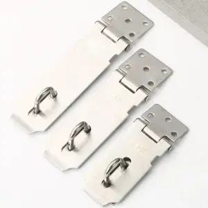 자물쇠걸이 스텐 자물쇠 경첩 걸쇠 부자재 3인치 4인치