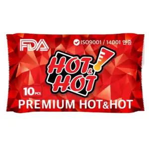 핫앤핫 프리미엄 핫팩(RED) 10매 FDA 14001(환경)인증 가장 안전