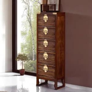 [마루엔개비] 미송 자반 5단서랍장