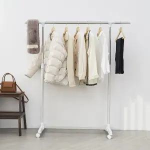 DAMDA 아이언 이동식 1단 행거 스탠드 옷걸이