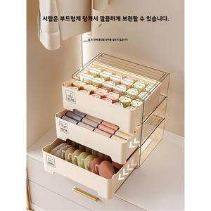 3단 서랍형 수납함 옷장 정리함 정리 속옷 양말 필수 도구 가정용 플라스틱