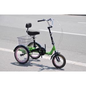 어른용 선물 성인용세발자전거 브레이크 레드기본 경량 팔걸이 접이식 삼발이 시골