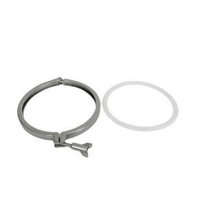 스테인리스 스틸 304 미들 타입 페룰 플랜지 위생 트라이 클램프 가정용 양조용 피팅 OD167mm 6 인치 (154m