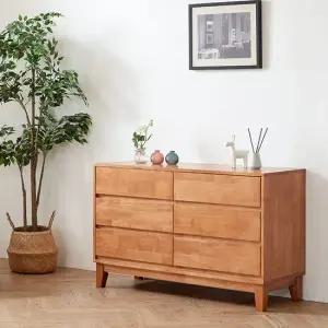 이스테지아 원목 와이드 서랍장