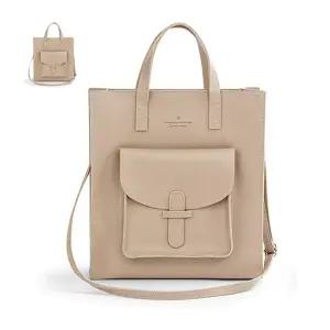 커리어 우먼 베이지- 스타일 손가방 크로스 토트백