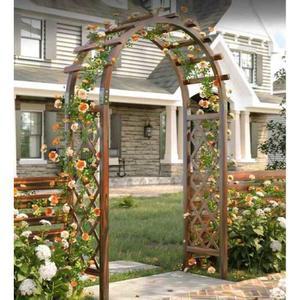 방부목 아치 지지대 장미 원형 오렌지120아치 정원문 112cm 지붕 대형 나무