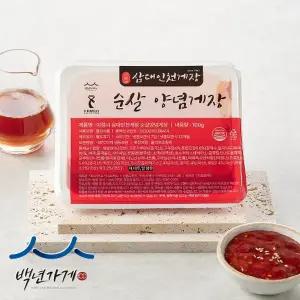 [삼대인천게장] 이정녀 국내산 순살게장 양념 100g x 4팩 HACCP인증