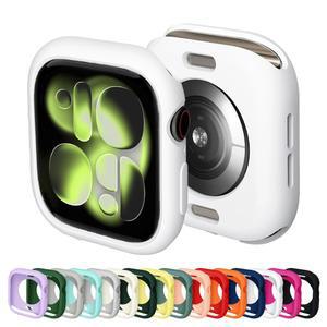 애플 워치 10 11 46mm 42mm 액세서리 충격 방지 보호용 소프트 실리콘 범퍼 쉘 커버 아이워치 시리즈 보호기