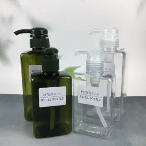 샴푸 공병 펌프 디스펜서 리필용 화장품 소분 용기 200ml 450ml 투명 병