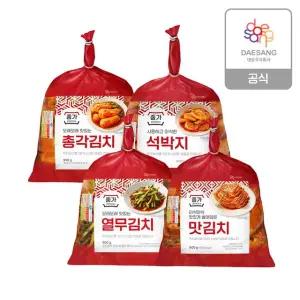 종가 별미김치 900g 4종 3개 골라담기(맛/총각/열무/석박지)