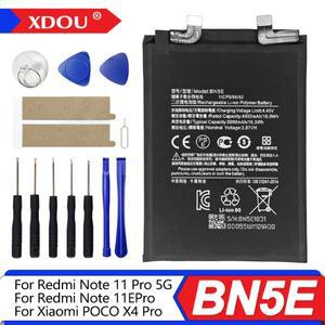 Xiaomi Redmi Note 11 Pro 5G/ /POCO X4 전화 교체 배터리 용 새 BN5E 5000mAh