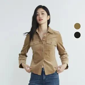 버커루 [롯데백화점]여성 코듀로이 슬림핏 셔츠 B234SH500P 858659