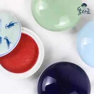 고급 인주 4종 낙관 도장 스탬프 미니 인주함 원형 매표 소형 리필