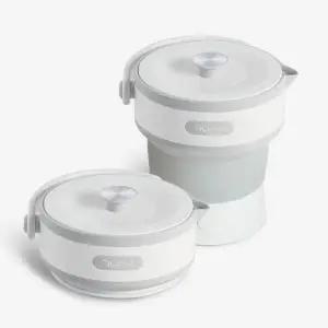 전기포트 온수 캠핑포트 여행전기포트 접이식 열탕소독 가정용전기포트 휴대용 여행 실리콘 휴대용전기포