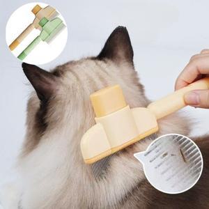 스테인리스 스틸 애완 동물 벼룩 빗 고양이 털 제거 브러쉬 그루밍 청소 도구 용품
