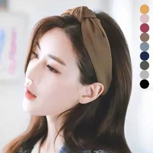 매듭 머리띠 밴드 헤어밴드 꼬임 넓은 페브릭