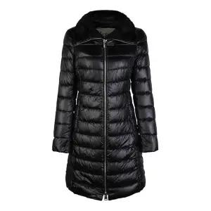 에르노 25FW ELISA 엘리사 로고 플레이트 퀄팅 롱패딩 다운 자켓 블랙1147288