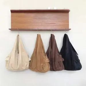 여성 스웨이드 앞포켓 숄더백 여자 빅 쇼퍼 백 (WFKIIFB)