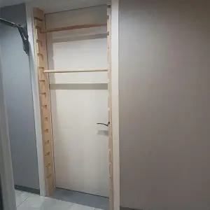 홈트레이닝 턱걸이 자작나무 필라테스 문틀원목철봉 실내 A