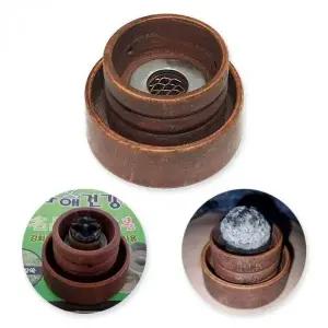 쑥뜸 간접뜸 배꼽 떼법 나무 단전 건강 기구 (WFKJHRF)