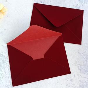 초대장용 벨벳 봉투 13.5x19.5 cm 네이비 블루 부르고뉴 블랙 에메랄드 그린 맞춤형 봉투