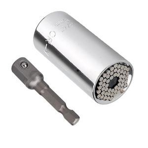 핫토크 렌치 범용 슬리브 헤드 세트 매직 소켓 7-19mm 스패너 키 멀티 핸드 도구 Cr-v 선물