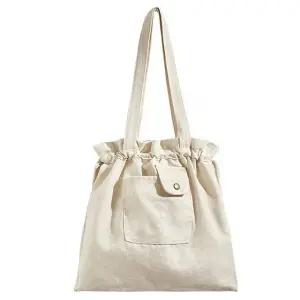 신상 데일리 캔버스 숄더백 인기 복주머니 포켓 가방 (WFKK93Y)