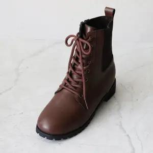 천연소가죽 시보레 컴포트 쿠션 미끄럼방지 기모 워커부츠 3CM B-7872