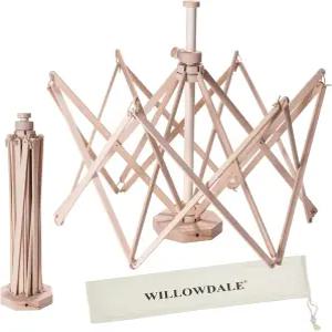 윌로우데일 실 뜨개질 및 코바늘 뜨개질용 스위프트 와인더 조절 가능한 나무 우산