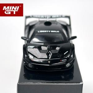 아리곱 MINIGT 1:64 람보르기니 LB-실루엣 워크스 무르시엘라고 GT 에보 블랙 합금 자동차 모델 1053