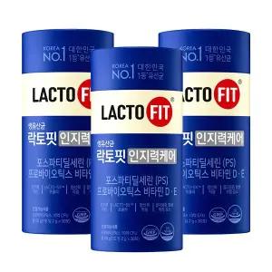 종근당건강 뇌건강 인지력케어 생유산균 락토핏 장건강 세포건강 뼈건강 30포 x 3통