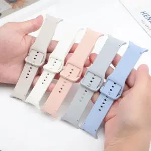 삼성 갤럭시 워치 8 44mm 40mm 8 클래식 46mm용 스포츠 밴드 손목 교체 벨트 팔찌 코레아 갤럭시 워치 스트