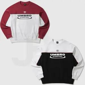 엄브로 컬러블럭 파이핑 프렌치테리 맨투맨 UP121CFS16