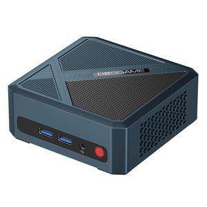 BOSGAME P5 미니 PC, AMD Ryzen 7 6800H (최대 4.7GHz), 32GB DDR5 RAM 512GB NVMe SSD, 쿼드 4K 디스플레이 윈도우 11 프로 데스크탑 컴퓨터, USB4 /HDMI, 2.5G LAN, Wi-Fi 6E /BT 5.2 포함