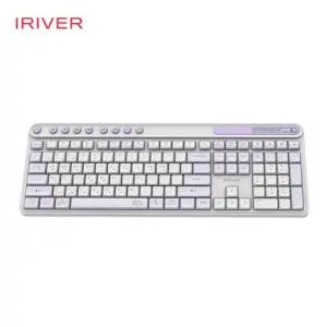 아이리버)무선 블루투스 항균 키보드(MWK601 라벤더)/키보드/무소음/저소음/듀얼모드/무선/미니/멀티페어링