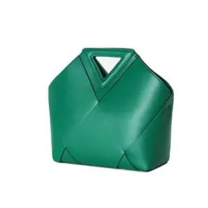 가죽 빅 위빙 토트백 크로스 파우치 가방 그린 데일리토트백 대학생토트백 직장인토트백